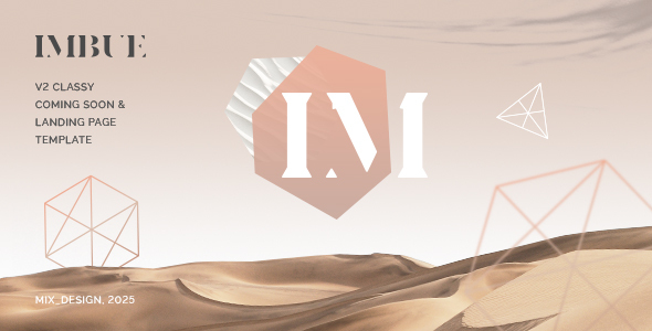 Imbue - Classy Coming Soon and Landing Page Template