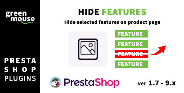 Hide selected features on Prestashop product page