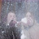 Happy Carefree Girls Throw Snow and Bounce in Slow Motion - VideoHive Item for Sale