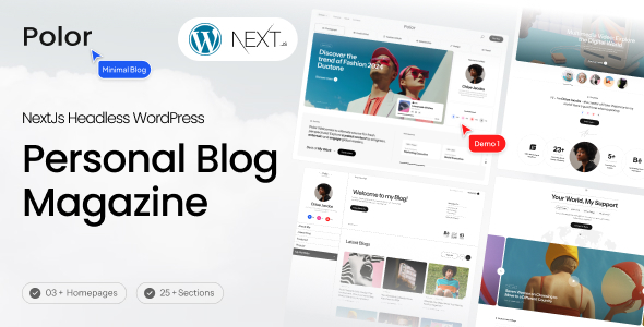 Polor – NextJs Headless WordPress Blog Magazine