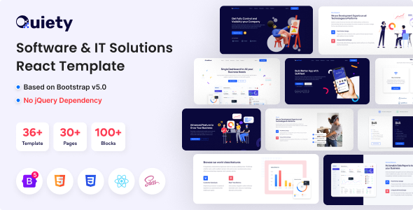 Quiety – Software & IT Solutions React Template