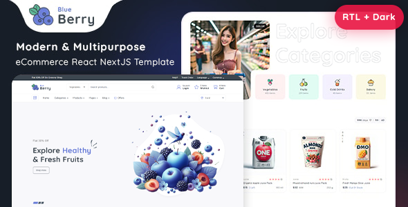 Blueberry - eCommerce React NextJs Template