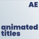 Animated Titles - VideoHive Item for Sale