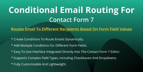 Conditional Email Routing For Contact Form 7
