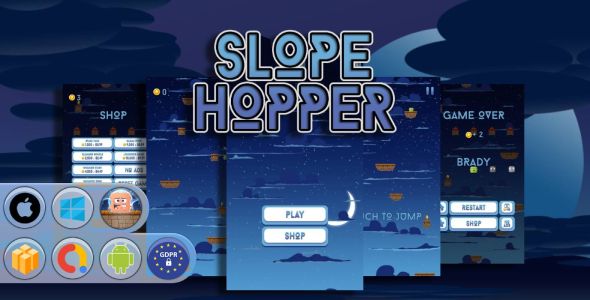 Slope Hopper Game Template