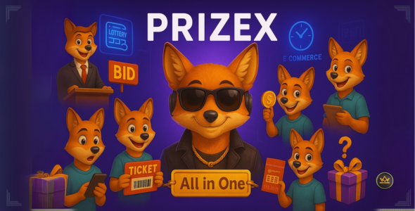 PrizeX – All-in-One PHP Gambling, Rewards & E-commerce Script with 38+ Payment Gateways
