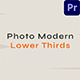 Modern Photo Lower Thirds || MOGRT - VideoHive Item for Sale