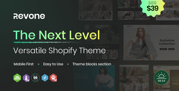 Revone - Next Level Versatile Shopify Theme