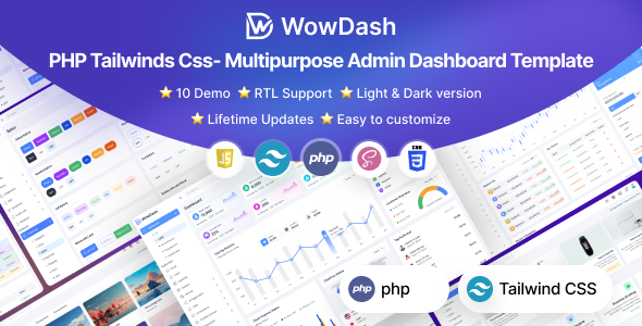 WowDash - Tailwinds Css PHP  - Multipurpose Admin Dashboard Template