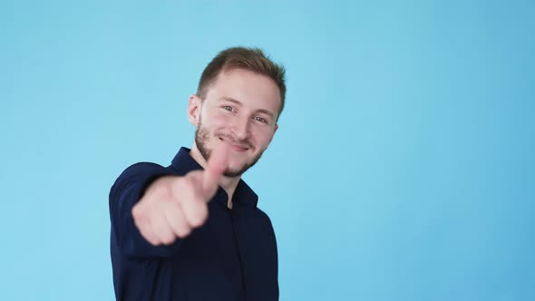 Approval Gesture Agree Sign Man Thumbs Up Gif Loop