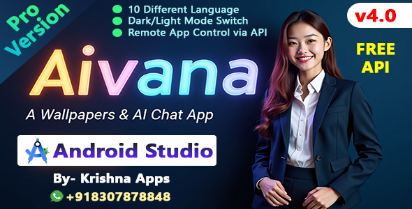 Aivana - AI HD Wallpaper App with AI Chat - Free API