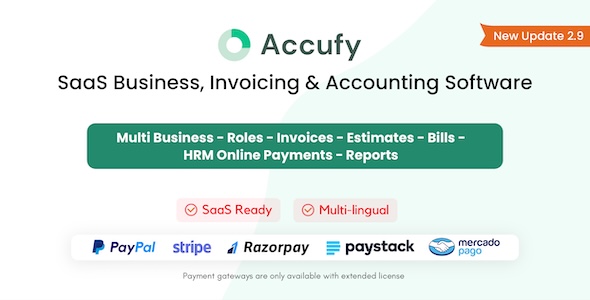 Accufy - SaaS Business, Invoicing & Accounting Software