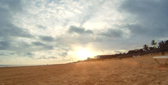 Beach and Clouds Timelapse