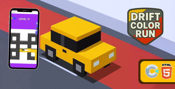 Drift Color Run - HTML5 Game (C3p)