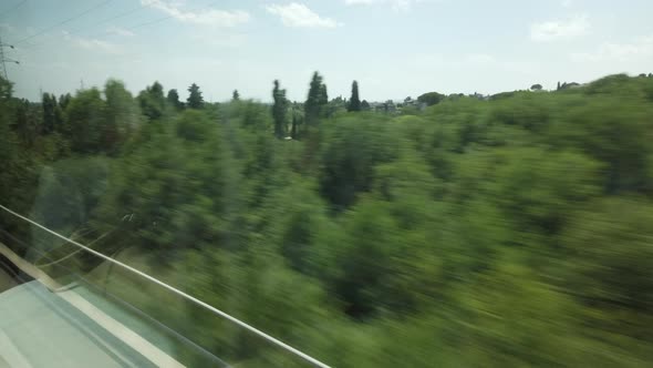 Landscape Seen From the Traveling Train