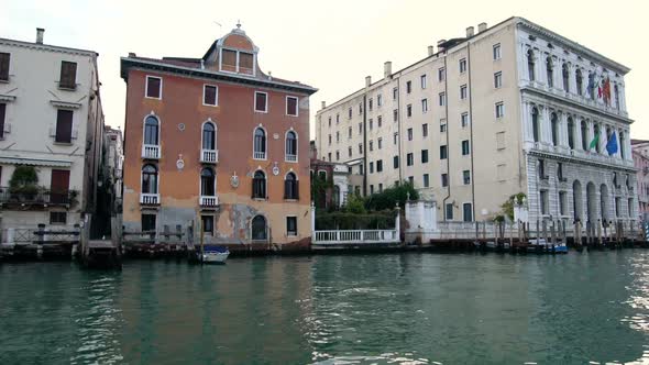 Stabilized Shot of Venice Grand Canal in Italy