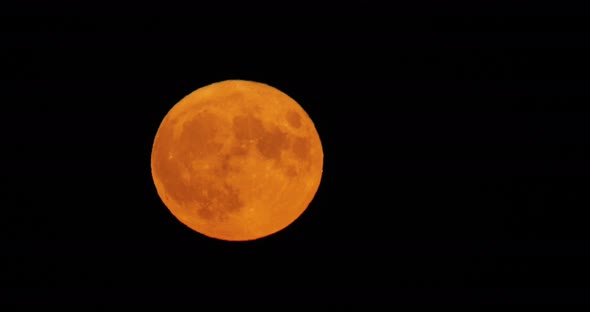 The Super full moon in the french sky