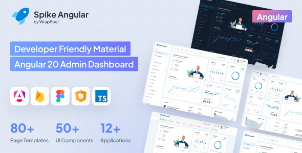 Spike - Angular 20 Admin Dashboard Template
