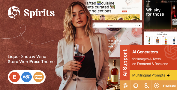 Spirits - Liquor Shop & Wine Store WordPress Theme