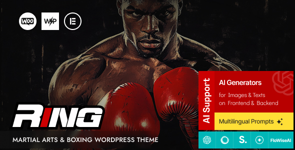 Ring - Martial Arts & Karate Fighting WordPress Theme