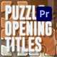 Puzzle Opening Titles | Premiere Pro - VideoHive Item for Sale
