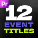 Event Titles Pack / MOGRT - VideoHive Item for Sale