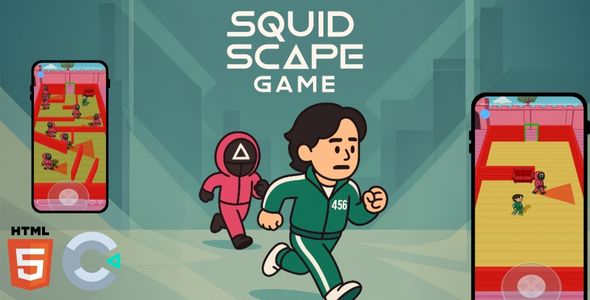 Squid Scape Game - Survival Game HTML5 (30 Levels Stages)
