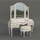 Classic European style Dressing Table 32 - 3DOcean Item for Sale