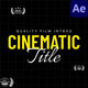 Intro Cinematic Trailer Titles - VideoHive Item for Sale