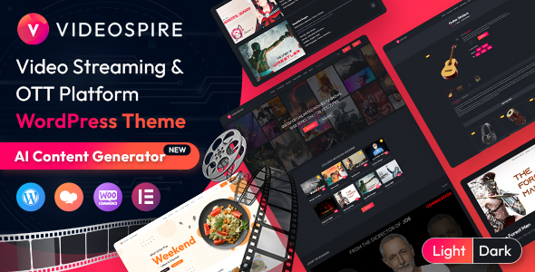 OTT Platform & Video Streaming WordPress Theme with AI