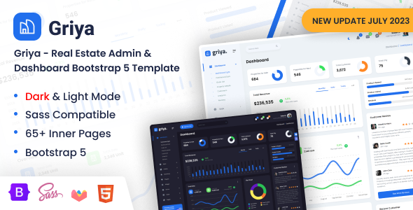Griya - Real Estate Admin & Dashboard Bootstrap 5 Template