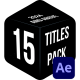 Titles - VideoHive Item for Sale