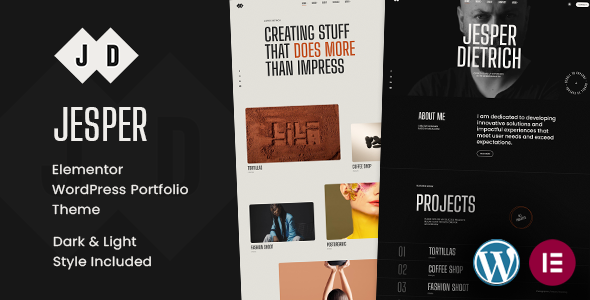 Jesper – Responsive Elementor Portfolio WordPress Theme