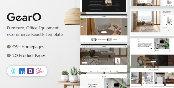 GearO – Furniture, Office Equipment eCommerce React Template