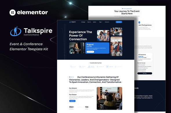 Talkspire - Event & Conference Elementor Template Kit
