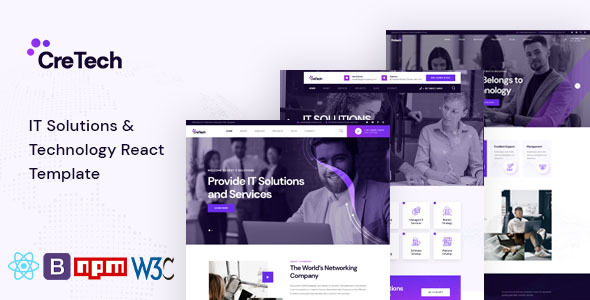 CreTech - IT Solutions & Technology React Template