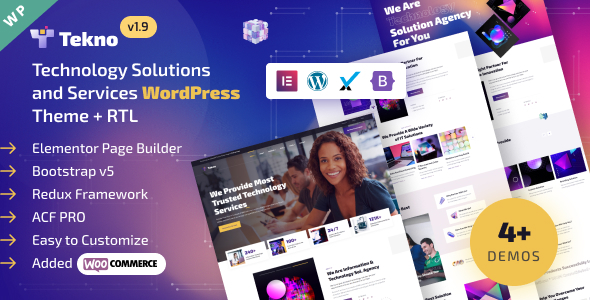 Tekno – Technology Services & IT Solutions WordPress Theme