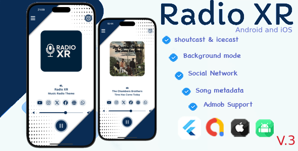 Single Radio XR - Flutter Full App