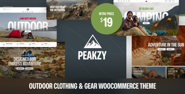 Peakzy – Outdoor Clothing & Gear WooCommerce Theme