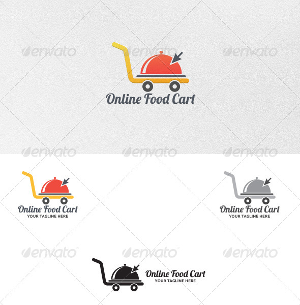 Online Food Cart - Logo Template