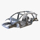 Car Frame Body Crossover Hatchback M1 - 3DOcean Item for Sale