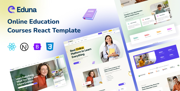 Eduna - Online Education Courses React NextJs Template