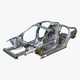 Car Frame Body Liftback Sedan M1 - 3DOcean Item for Sale