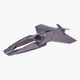 SciFi Starship Interceptor VX M1 - 3DOcean Item for Sale
