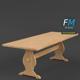 Trestle Table - 3DOcean Item for Sale