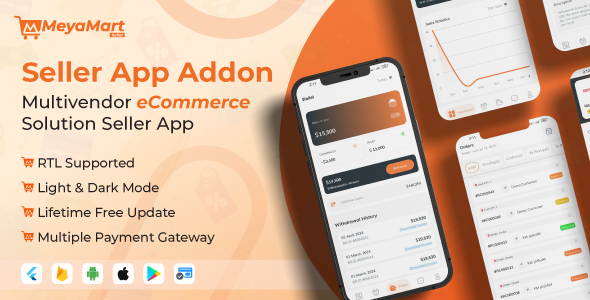 MeyaMart Seller App- Multivendor eCommerce Solution | Store App| Vendor App Addon