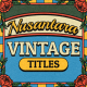 Nusantara Vintage Titles - VideoHive Item for Sale