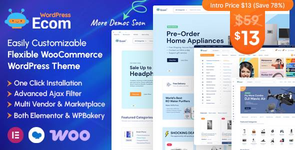 Ecom - Multipurpose WooCommerce WordPress Theme