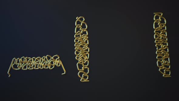 Gold Bending Wires Form ART Word