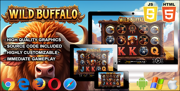 Wild Buffalo - HTML5 Slot Machine
